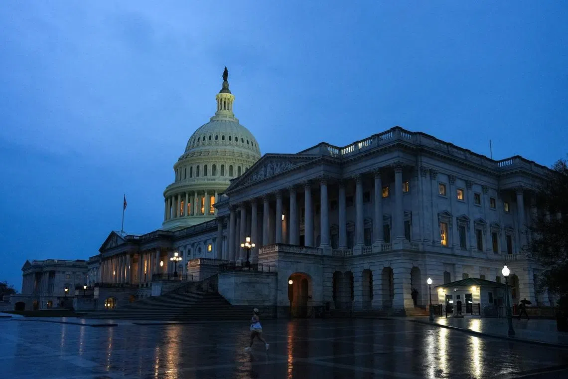 مبنى الكابيتول الأمريكي في واشنطن أثناء جلسة لمجلس الشيوخ