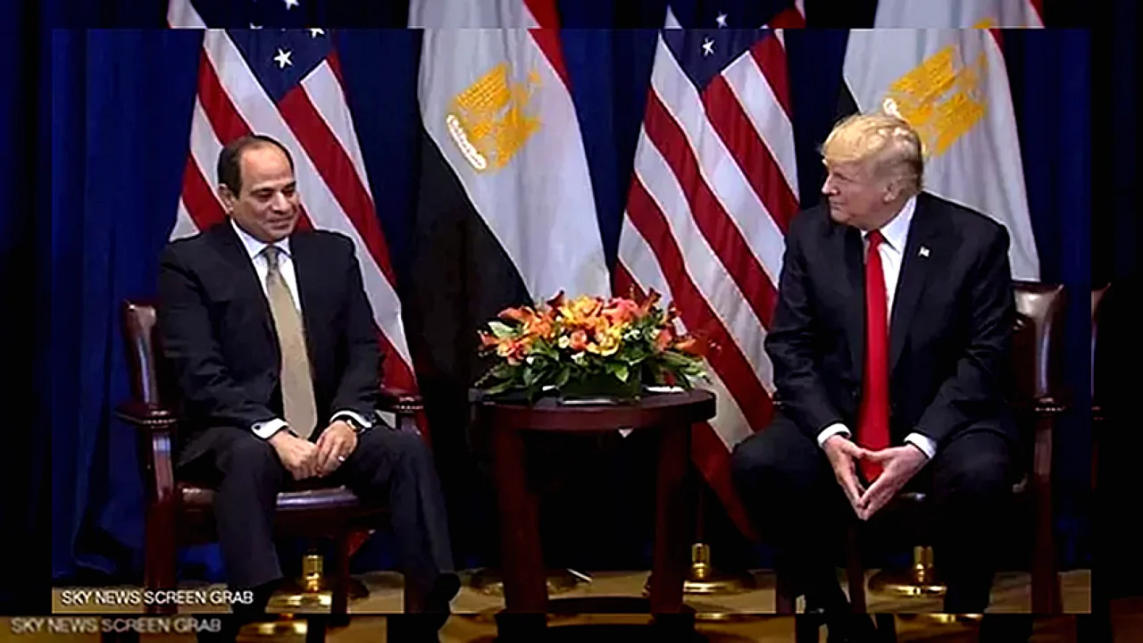 ترامب يتعهد لالرئيس لقاء الرئيس السيسي وترامب على هامش قمة