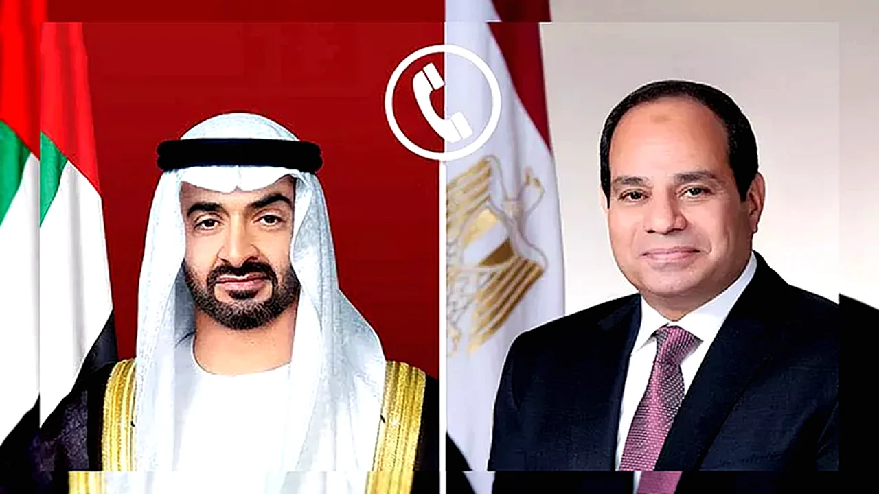 تضامن مصر مع الإمارات. . تفاصيل اتصال هاتفي بين االسيسي ومحمد بن زايد