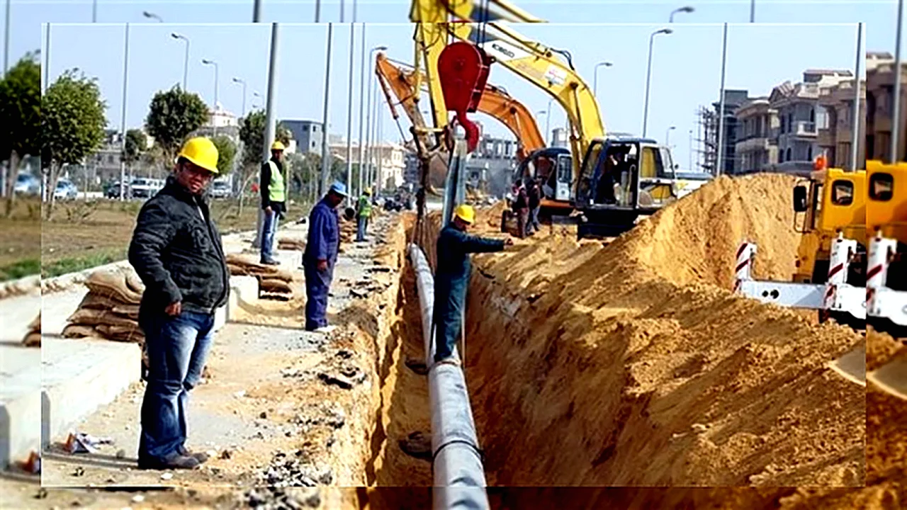 توصيل شبكات غاز طبيعي لقرى ضمن مبادرة حياة كريمة