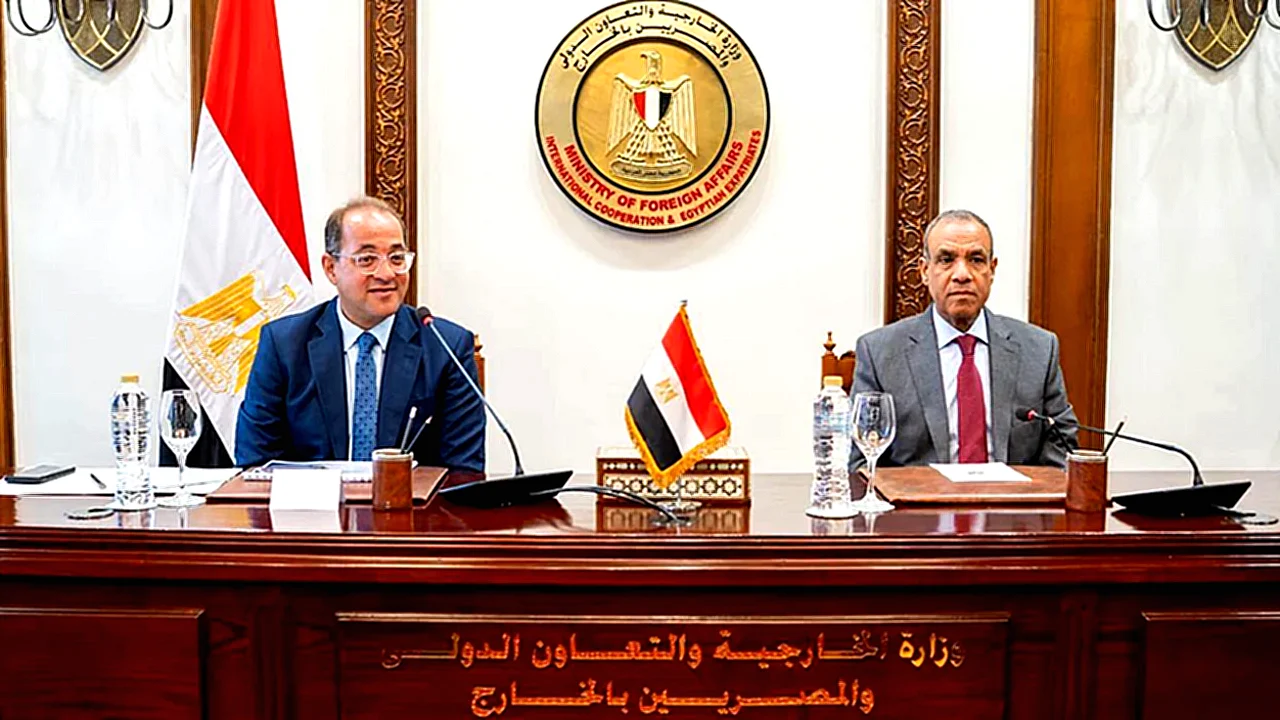سبل دعم التحرك وزيرا الخارجية والمالية خلال اجتماع مع