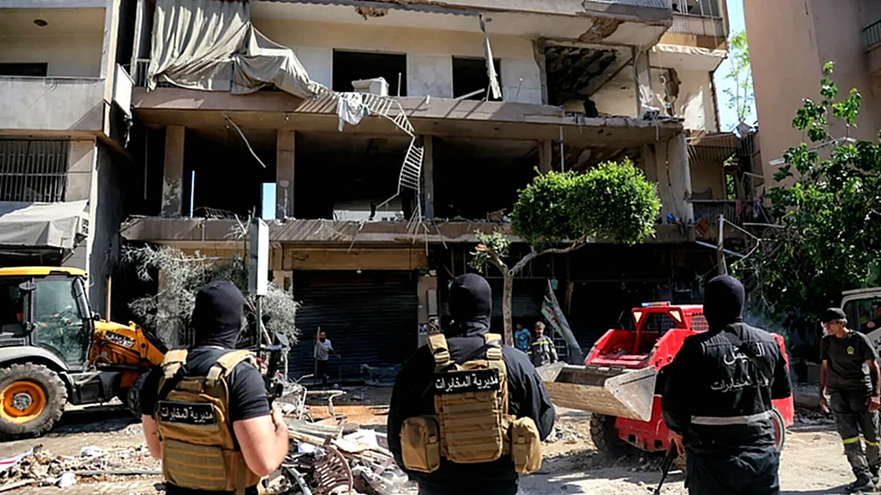 غارة إسرائيلية بيروت جنود من الجيش اللبناني ينتشرون بين