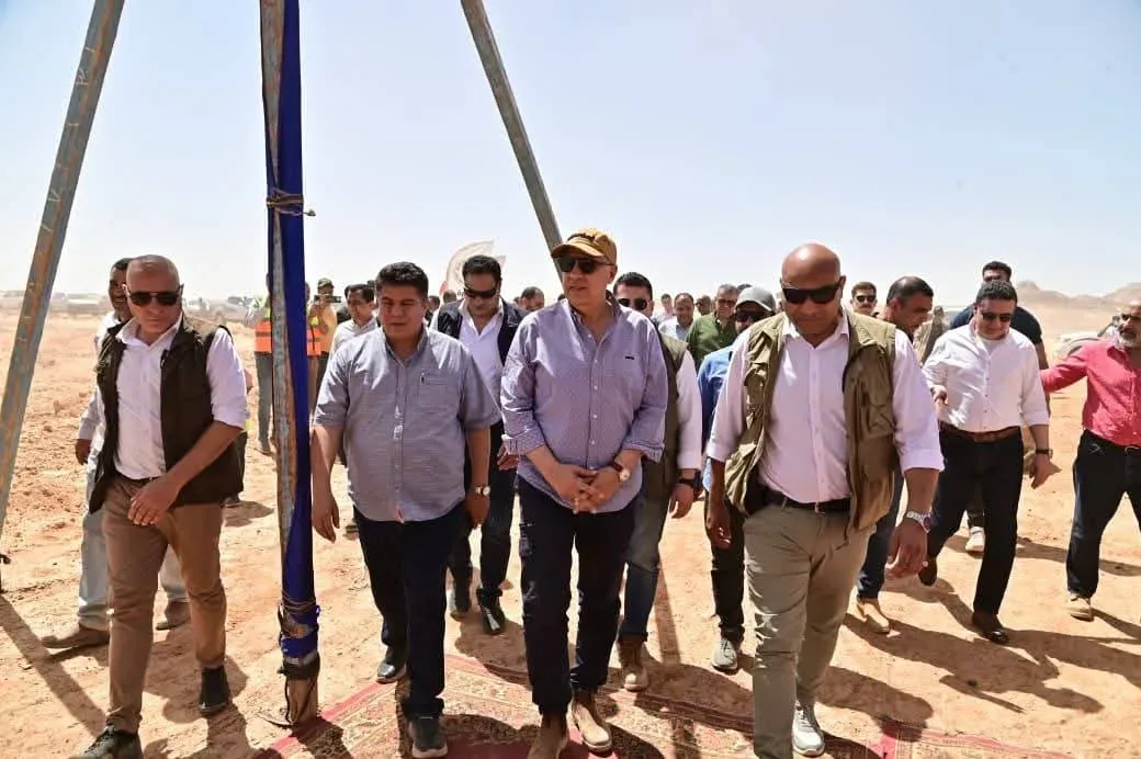 وزير الري يتفقد محطة الرفع العملاقة في مشروع توشكى ضمن متابعة تنفيذ مشروع توشكى