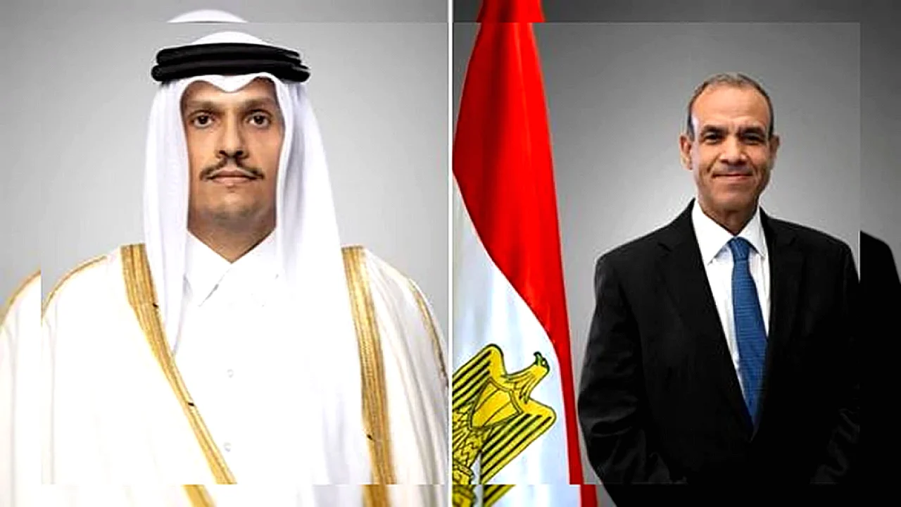 وزير الخارجية ونظيره القطري يبحثان جهود خفض التصعيد في المنطقة